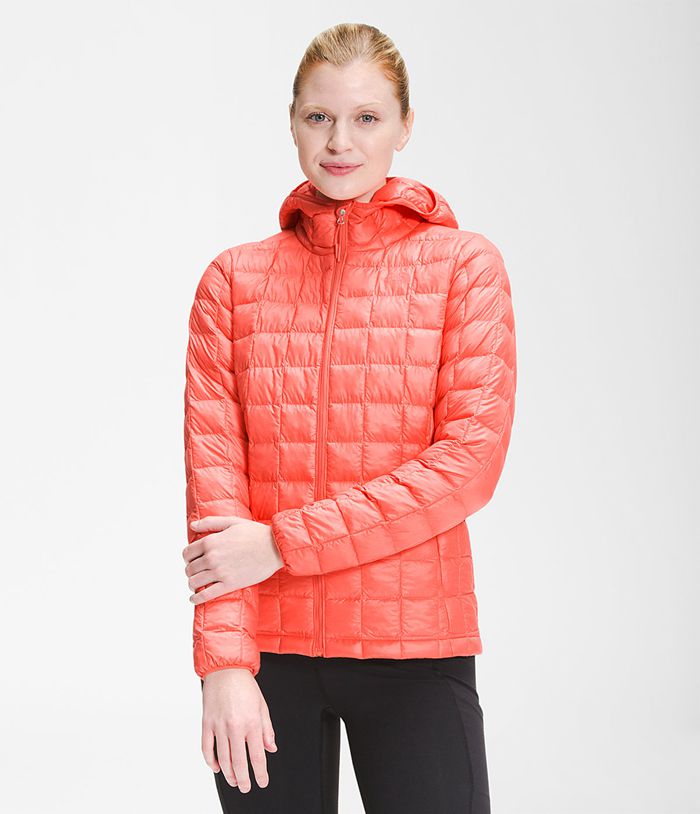 The North Face ThermoBall™ Eco Hoodie Womens Puffer Jacket Orange 852796-WRP